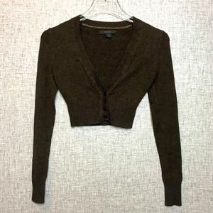 Express cardigan sweater crop top
